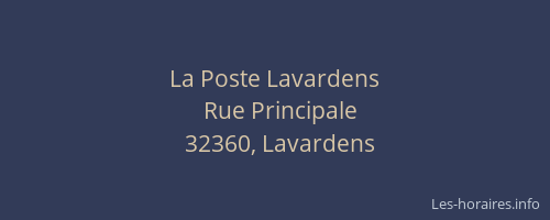 La Poste Lavardens