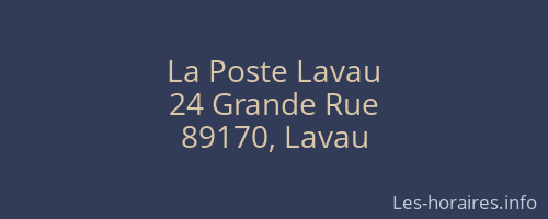 La Poste Lavau