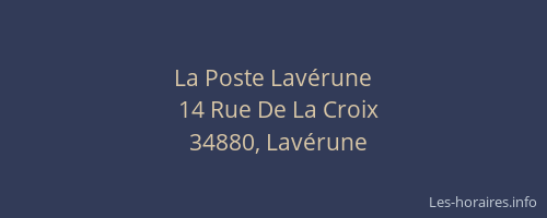 La Poste Lavérune