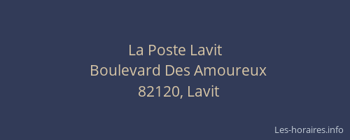 La Poste Lavit