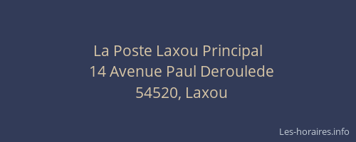 La Poste Laxou Principal