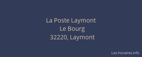 La Poste Laymont