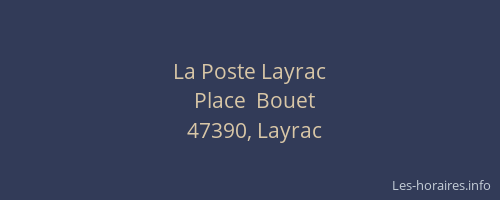 La Poste Layrac