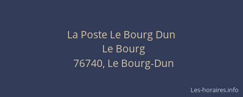 La Poste Le Bourg Dun
