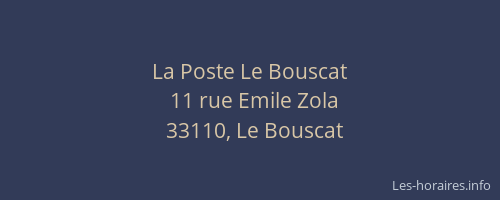 La Poste Le Bouscat