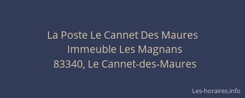 La Poste Le Cannet Des Maures