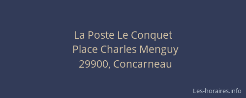La Poste Le Conquet
