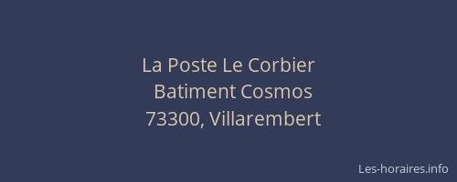 La Poste Le Corbier