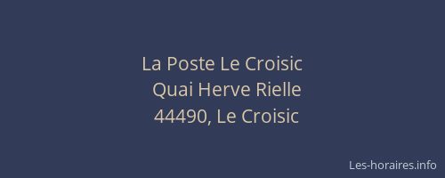 La Poste Le Croisic