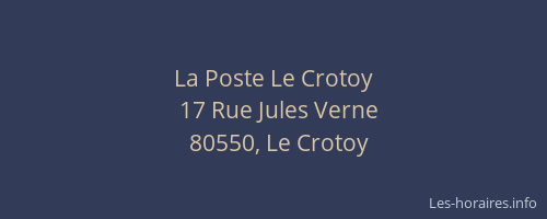 La Poste Le Crotoy
