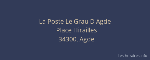 La Poste Le Grau D Agde