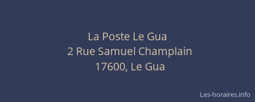 La Poste Le Gua