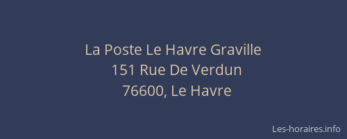 La Poste Le Havre Graville