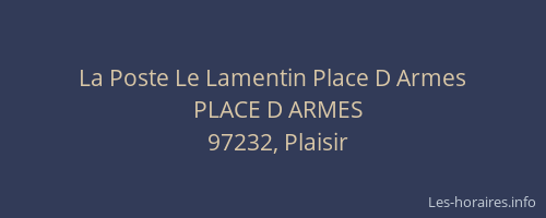 La Poste Le Lamentin Place D Armes