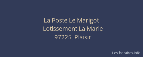 La Poste Le Marigot