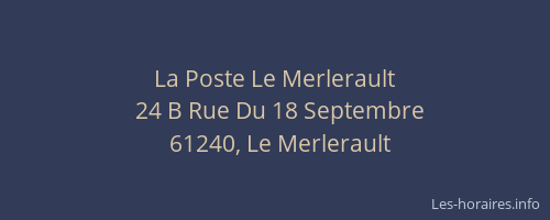 La Poste Le Merlerault