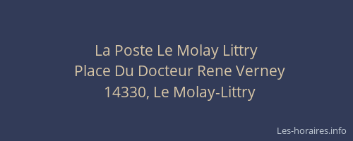 La Poste Le Molay Littry