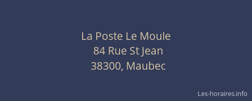 La Poste Le Moule