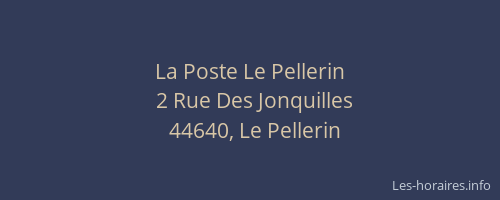 La Poste Le Pellerin