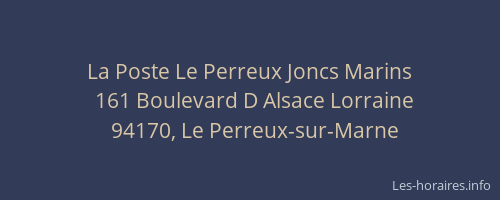 La Poste Le Perreux Joncs Marins