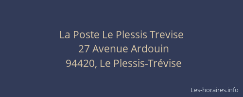 La Poste Le Plessis Trevise