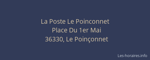La Poste Le Poinconnet