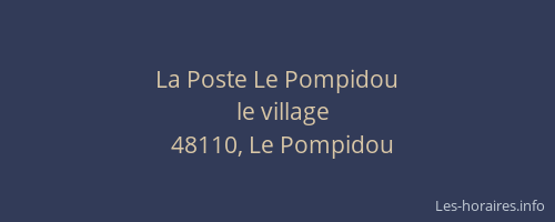 La Poste Le Pompidou
