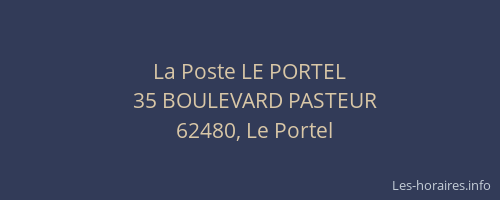 La Poste LE PORTEL