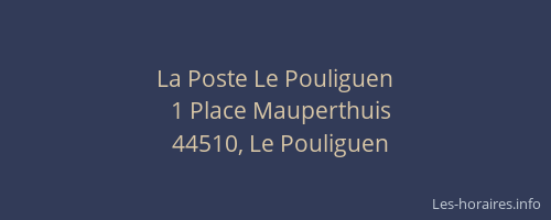 La Poste Le Pouliguen