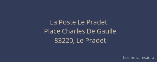 La Poste Le Pradet