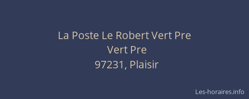 La Poste Le Robert Vert Pre