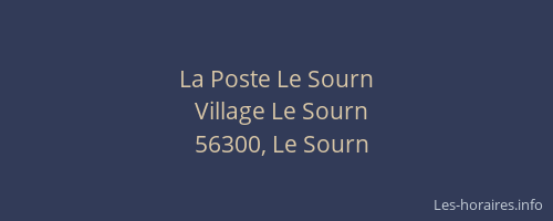La Poste Le Sourn