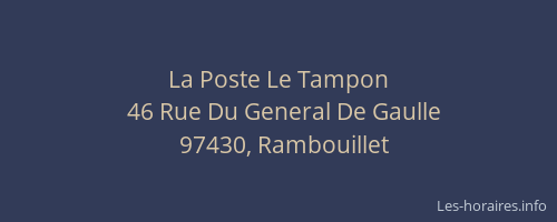 La Poste Le Tampon