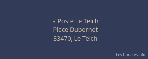 La Poste Le Teich