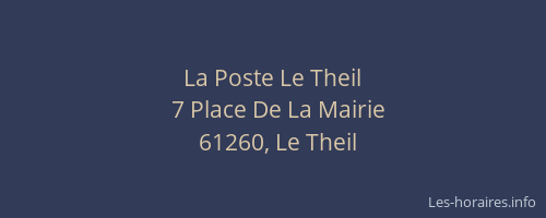La Poste Le Theil