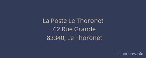 La Poste Le Thoronet