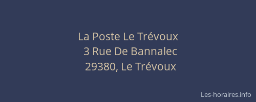 La Poste Le Trévoux