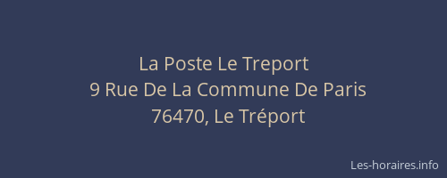 La Poste Le Treport