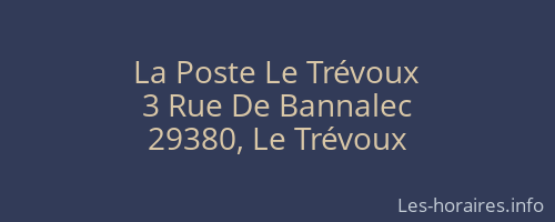 La Poste Le Trévoux