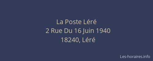 La Poste L&eacute;r&eacute;