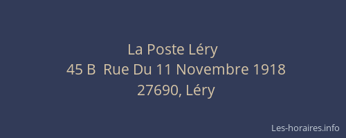 La Poste L&eacute;ry