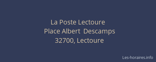 La Poste Lectoure