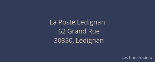 La Poste Ledignan