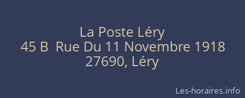 La Poste Léry
