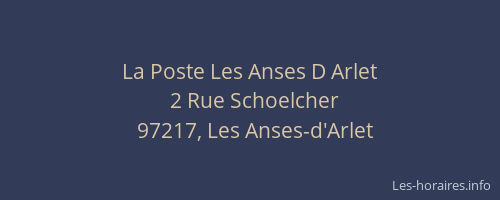 La Poste Les Anses D Arlet