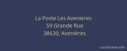 La Poste Les Avenieres