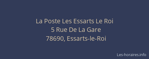 La Poste Les Essarts Le Roi