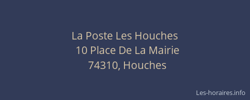 La Poste Les Houches