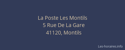 La Poste Les Montils