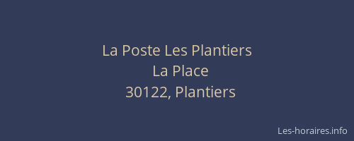 La Poste Les Plantiers